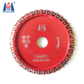 Huauzan silver welding 2cm diamond profile wheel for saw marble granite